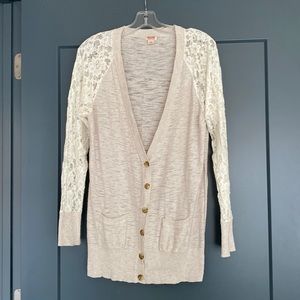 Vintage Mossimo Supply Co. lace sleeve cardigan